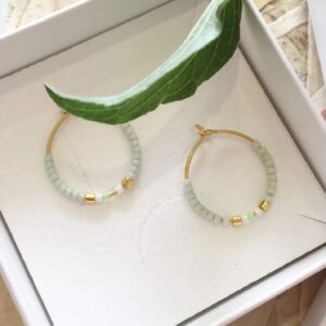 Øreringe Hoops Mie Mint